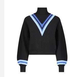 Aleeza Paris XL Roxy Sweater with Blue Stripes NWT